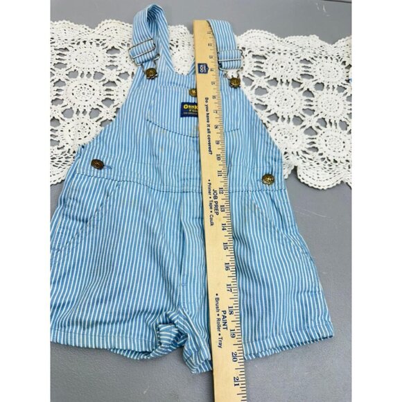 Vintage Oshkosh B'Gosh Hickory Vestbak Stripe Romper Jumper Baby Toddler - Picture 3 of 10